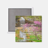 Aimant Ozarks Cascade Printemps Bluff Bible Verse (Recto/Verso)
