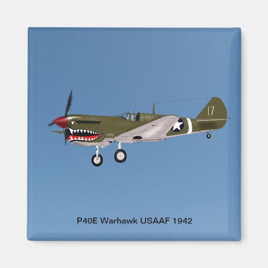 Aimant P40E Warhawk Fighter (Devant)