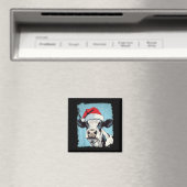 Aimant P Art Vache de Noël Colorée (In Situ (Lave-vaisselle))