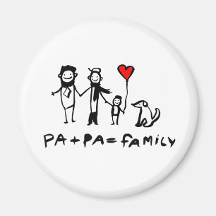 Aimant Pa + Pa = Famille