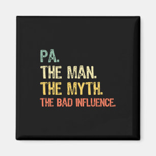Aimant Pa The Man The Myth The D Influence Funny Retro Co