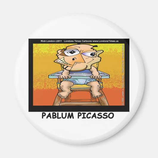 Aimant Pablum Fundy Cartes Tee - shirts Mugs Cadeaux Etc (Devant)