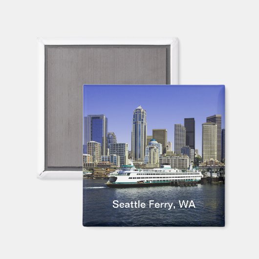Aimant Pacific Northwest Seattle Ferry & Builds (Recto/Verso)