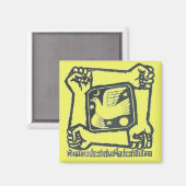 Aimant PAD - Jaune (Recto/Verso)