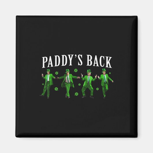 Aimant Paddle Back Funny Trump Jour de la Saint Patrick I (Devant)
