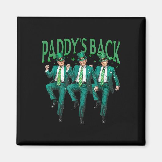 Aimant Paddle Dancing Trump Jour de la Saint Patrick Iris (Devant)