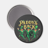 Aimant Paddy's Back Funny St Patrick's Day Trump Support (Recto/Verso)