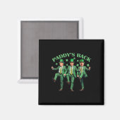 Aimant Paddy's Back Jour de la Saint Patrick Danser Trump (Recto/Verso)