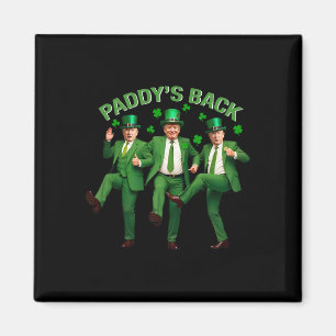 Aimant Paddy's Back Trump Dancing Jour de la Saint Patric