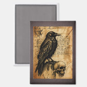 Aimant Page Corbeau et Comptabiliser le journal (Recto/Verso)