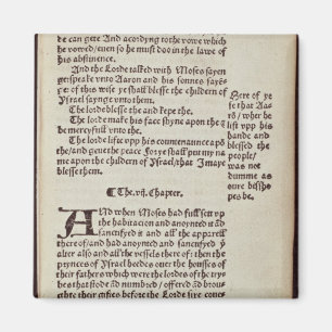 Aimant Page de texte Ancien Testament