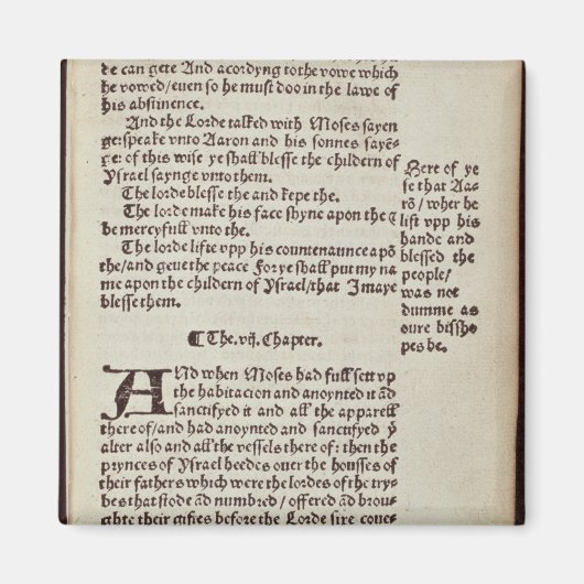 Aimant Page de texte Ancien Testament (Devant)