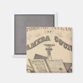 Aimant Page de titre Carte de l'atlas du comté d'Alameda (Recto/Verso)