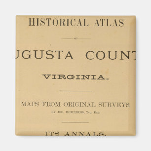 Aimant Page de titre Comté d'Augusta, Virginie