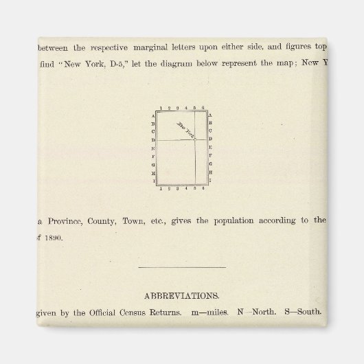 Aimant Page de titre de l'Atlas indexé Verso (Devant)