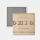 Aimant Page de titre d'un Atlas topographique (Recto/Verso)