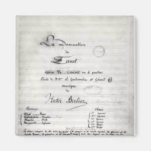 Aimant Page de titre 'La Damnation de Faust'