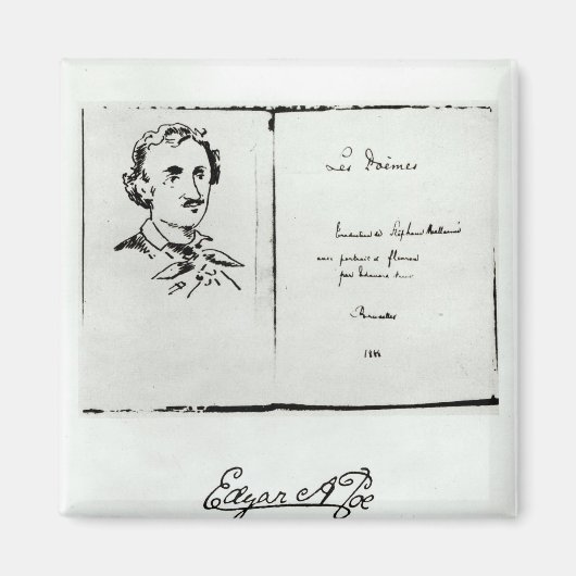 Aimant Page de titre 'Les Poemes' par Edgar Allan Poe (Devant)