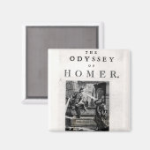 Aimant Page de titre 'L'Odyssée' par Homer (Recto/Verso)