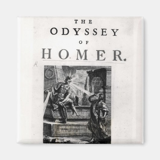 Aimant Page de titre 'L'Odyssée' par Homer (Devant)
