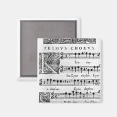 Aimant Page d'ouverture de la messe pour le choeur double (Recto/Verso)