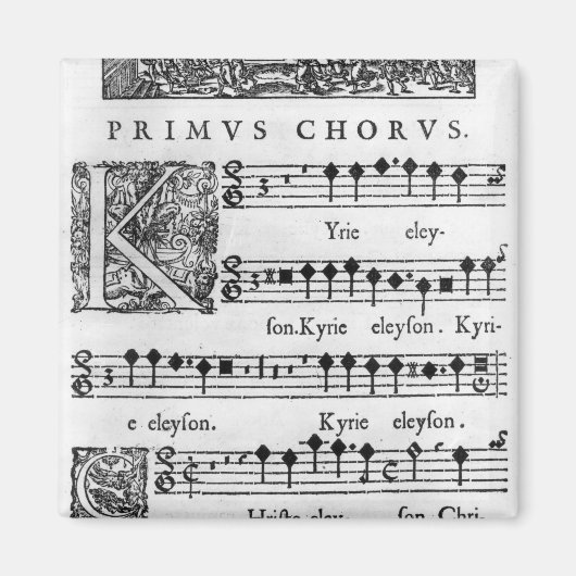 Aimant Page d'ouverture de la messe pour le choeur double (Devant)