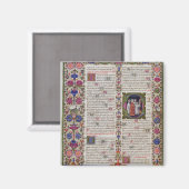 Aimant Page éclairée du Livre des Psaumes (Recto/Verso)