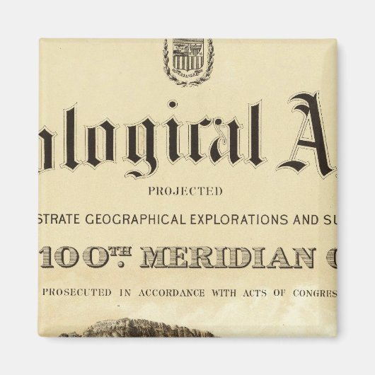 Aimant Page Titre de l'Atlas géologique (Devant)