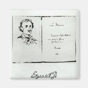 Aimant Page titre de "Les Poemes" par Edgar Allan Poe