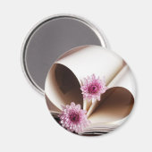 Aimant Pages d'un livre en forme de coeur (Recto/Verso)