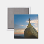 Aimant Pagode Kyaiktiyo au coucher du soleil (Recto/Verso)