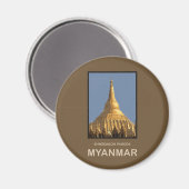 Aimant Pagode Shwedagon Yangon Myanmar (Recto/Verso)