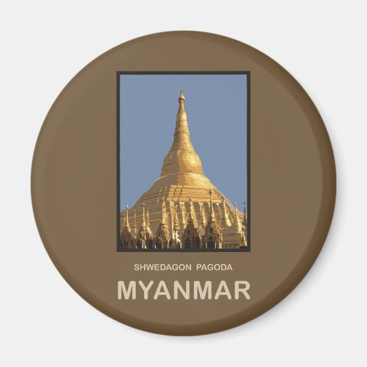 Aimant Pagode Shwedagon Yangon Myanmar (Devant)