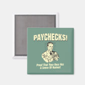 Aimant Paie : Sens de l'Humour (Recto/Verso)