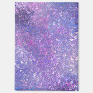 Aimant Paillettes roses et violettes brillantes 