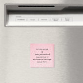 Aimant Paillettes Roses Message de Motivation Pers (In Situ (Lave-vaisselle))