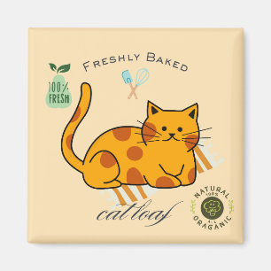 Aimant Pain de chat drôle