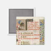 Aimant Pain de cuisson, d'un livre d'heures (Recto/Verso)