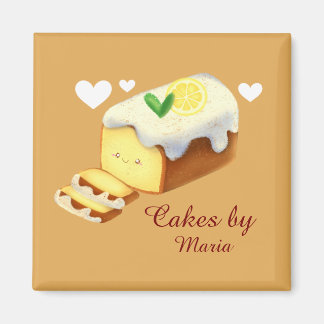 Aimant Pain De Gâteau Au Citron Avec Glace