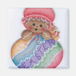 Aimant Pain d'épices et magie de poulet de Pâques