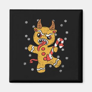 Aimant Pain d'épices Homme Krampus Pyjama de Noël X mas C