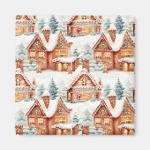 Aimant Pain d'épices Motif de Noël (Devant)