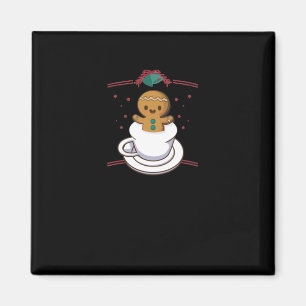 Aimant Pain d'épices Noël Kawaii