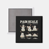 Aimant Pain Scale Snowman Funny Nurse Christmas Icu Nurse (Recto/Verso)