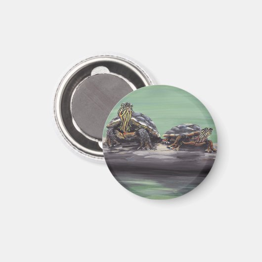 Aimant Painte Turtle (Recto/Verso)