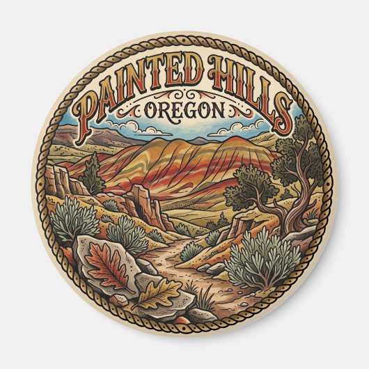 Aimant Painted Hills Oregon (Devant)