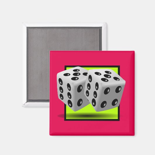Aimant Paire de dés (Recto/Verso)