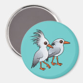 Aimant Paire de Kagu (Recto/Verso)