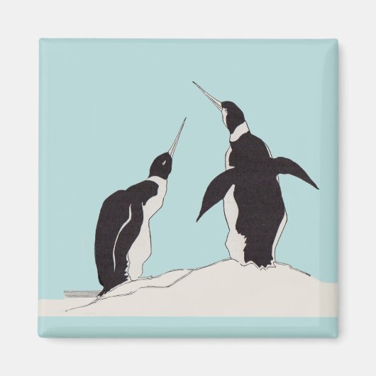 Aimant paire de pingouins (Devant)