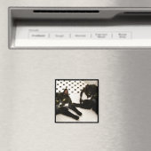 Aimant Paires d'aimant de chats de smoking (In Situ (Lave-vaisselle))